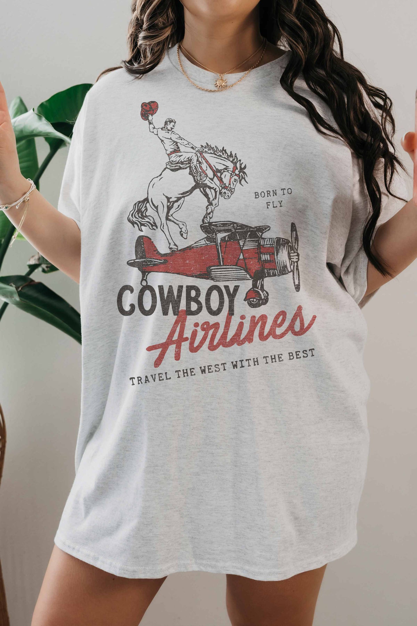 COWBOY AIRLINES OVERSIZED TEE