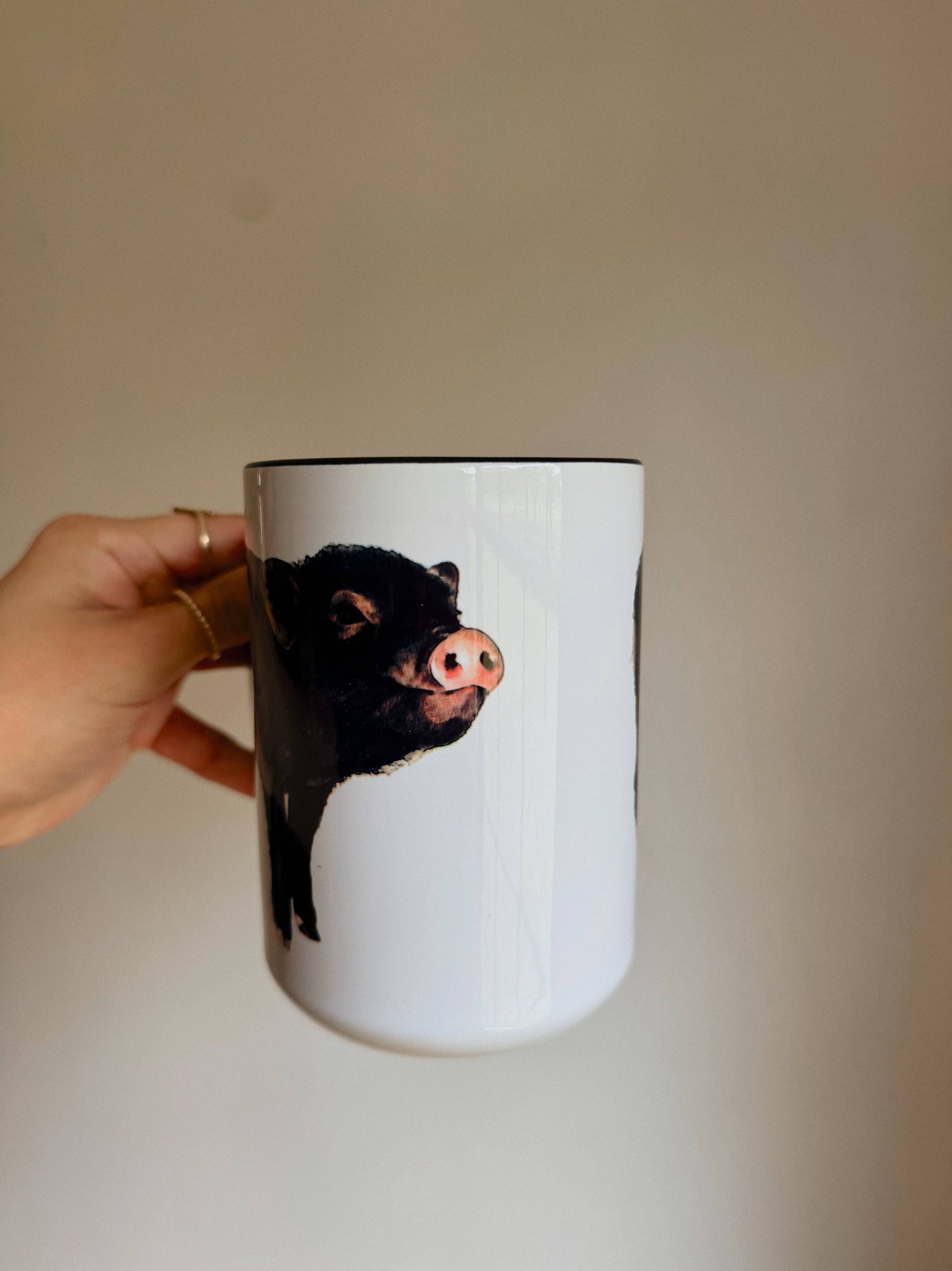 WATERCOLOR PIG MUG