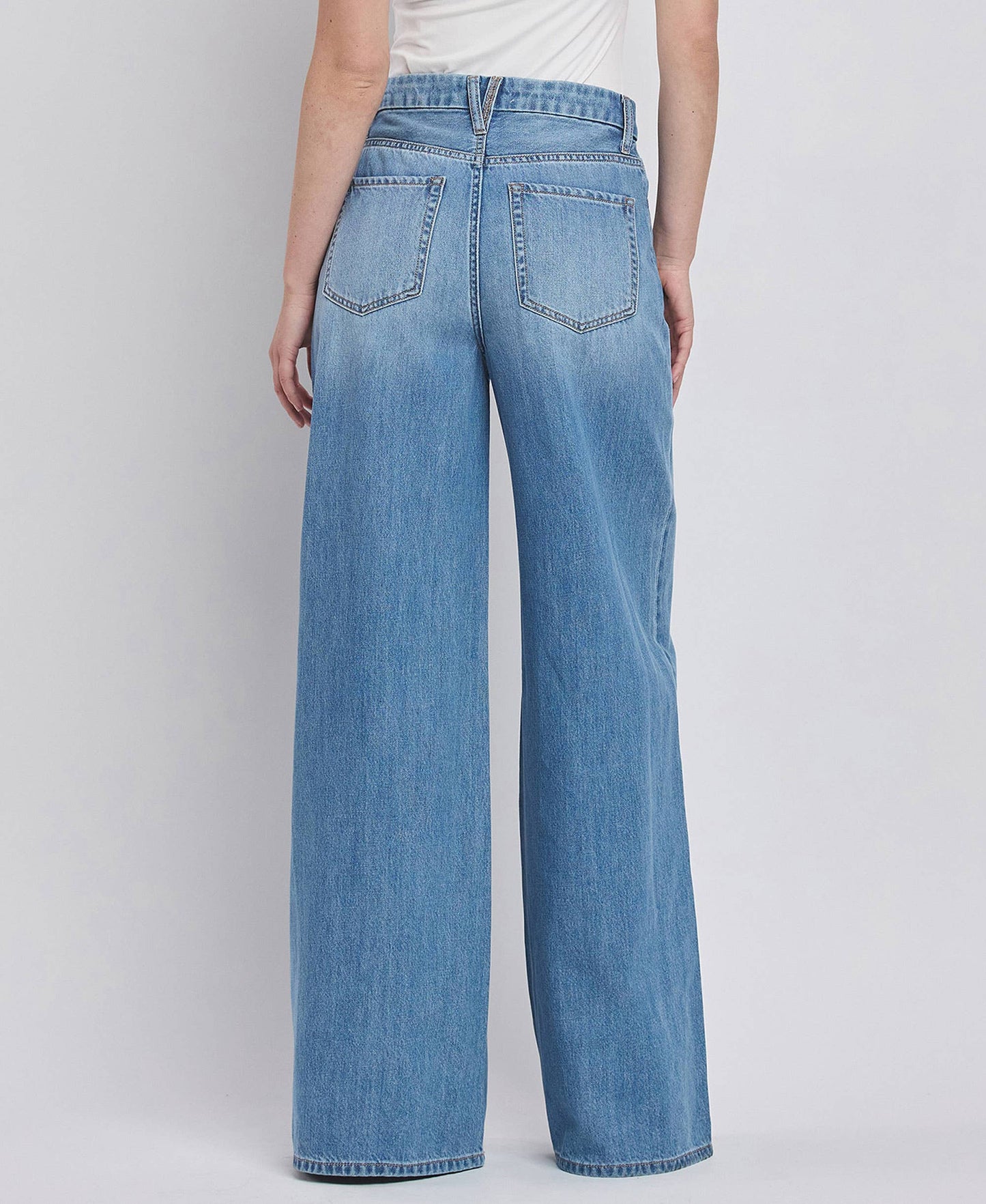 SUPER HIGH RISE WIDE LEG JEANS