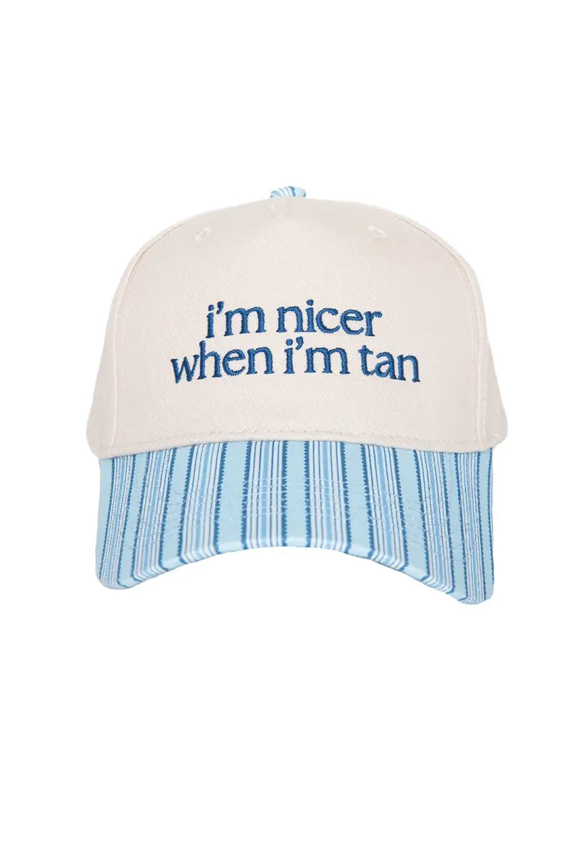 I'm Nicer When I'm Tan Two-Toned Vintage Hats