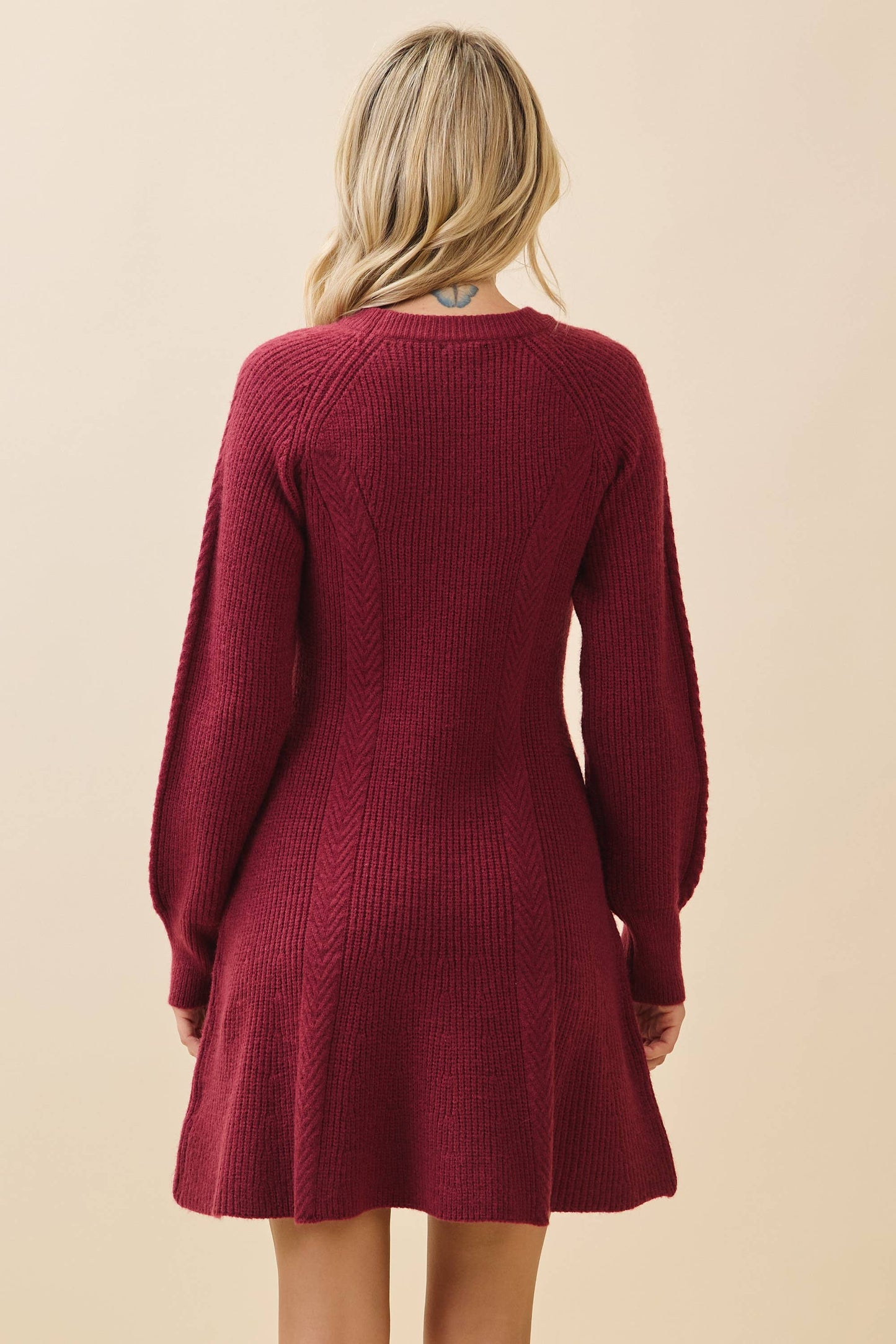 THE RUBY RIBBED SWEATER DRESS