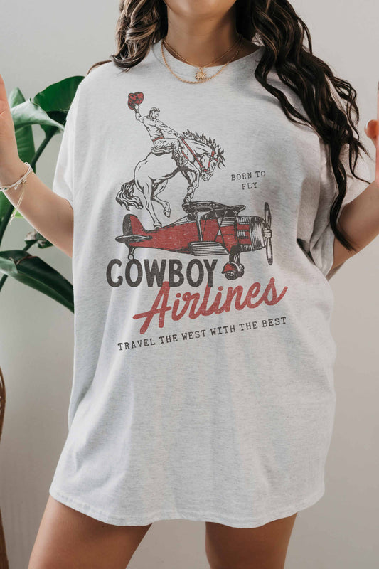 COWBOY AIRLINES OVERSIZED TEE