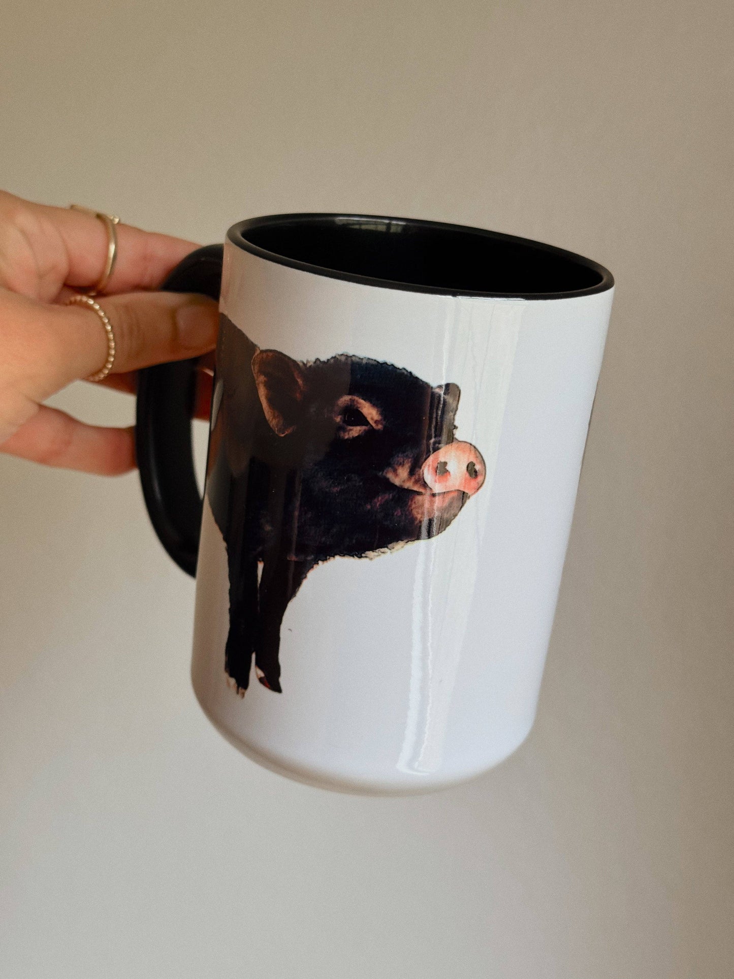 WATERCOLOR PIG MUG