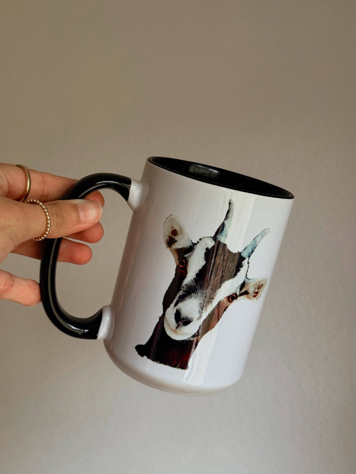 WATERCOLOR GOAT MUG