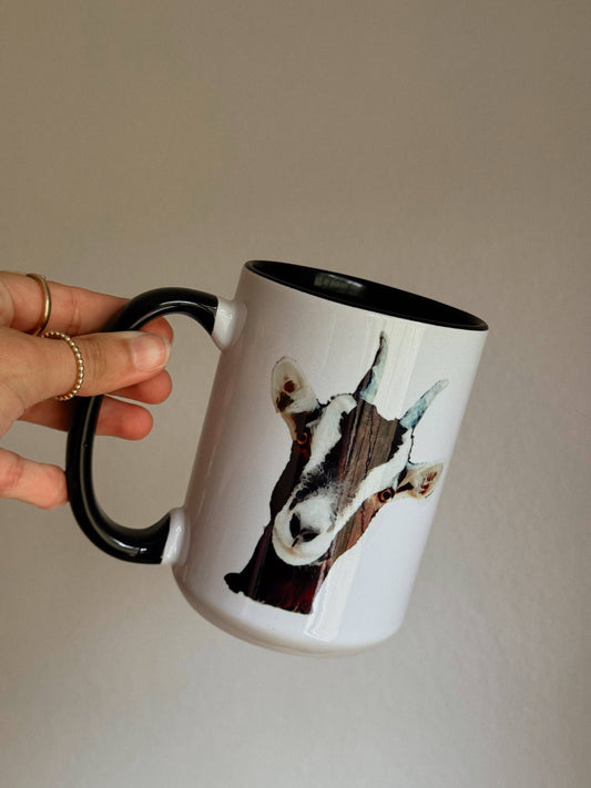 WATERCOLOR GOAT MUG