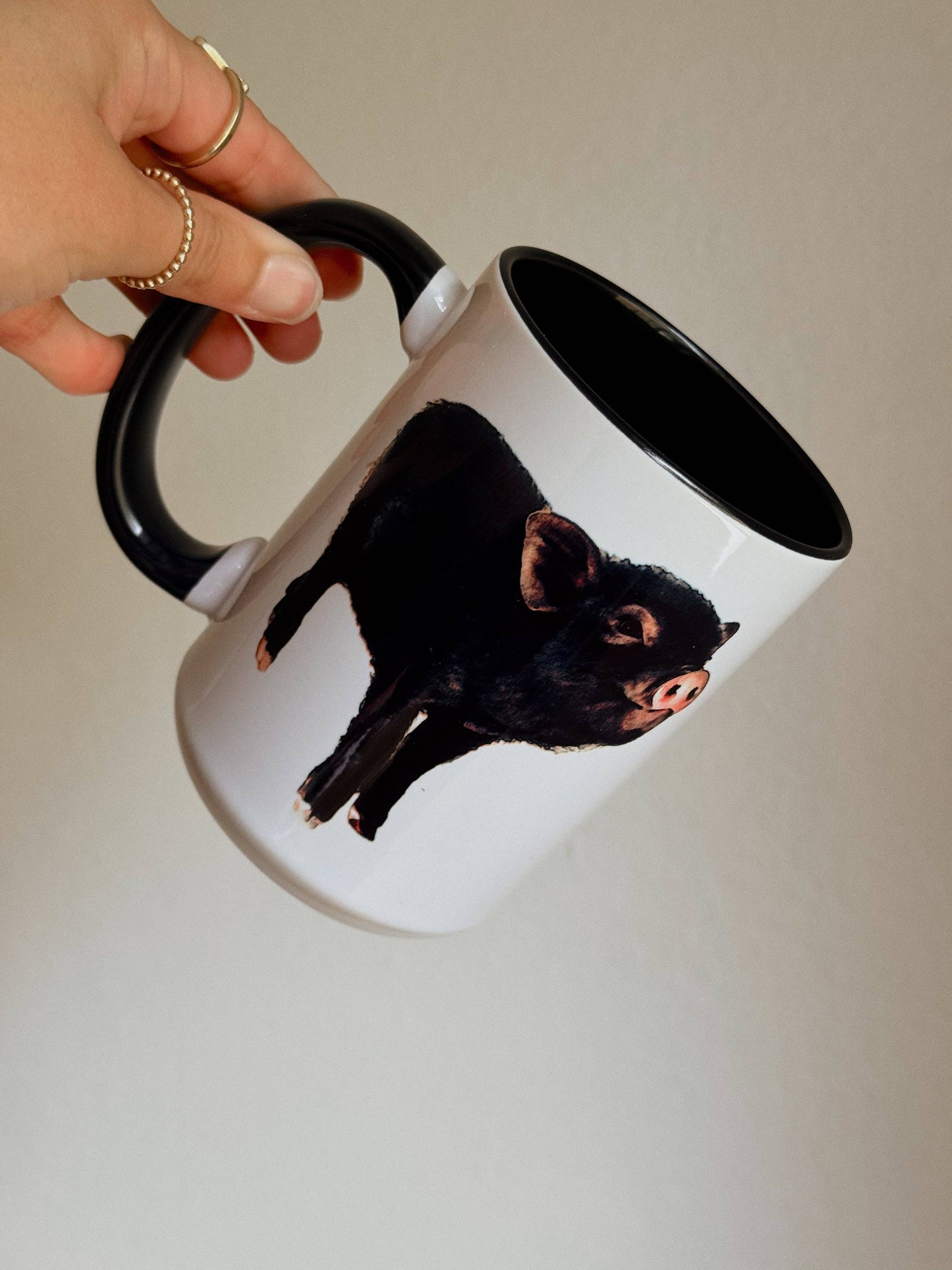 WATERCOLOR PIG MUG