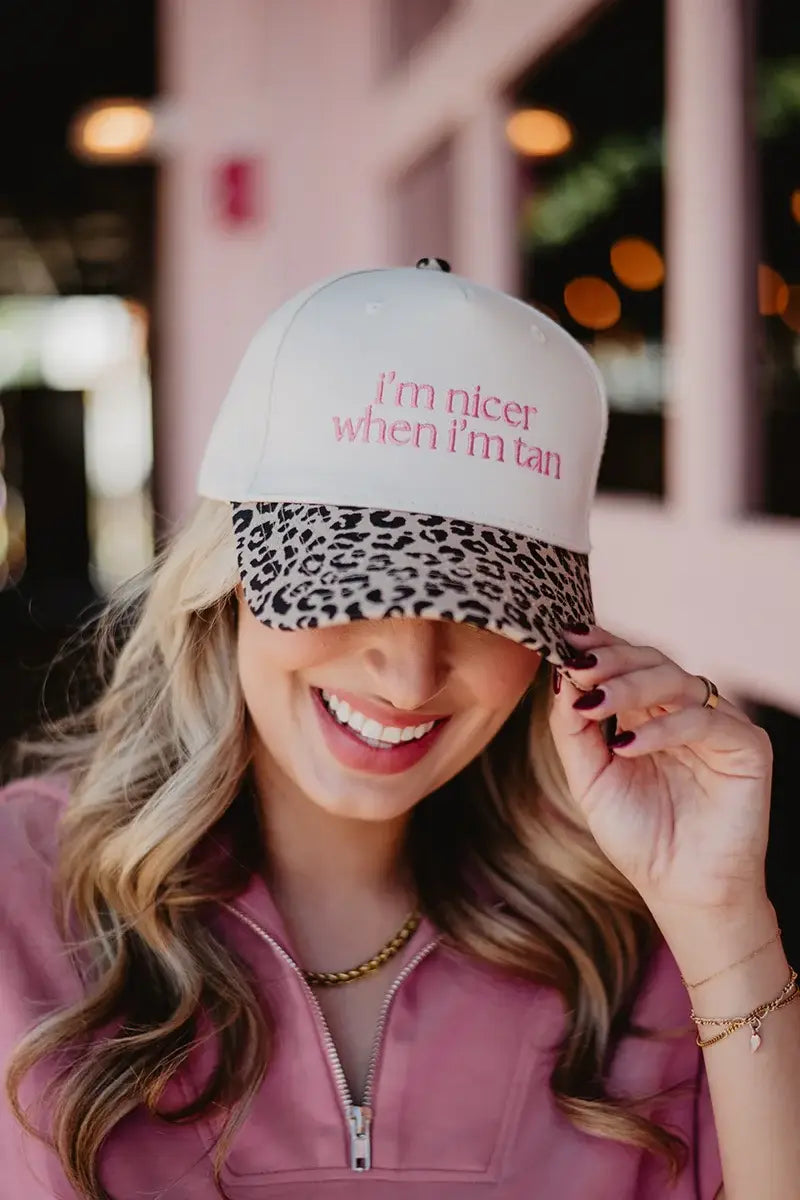 I'm Nicer When I'm Tan Two-Toned Vintage Hats