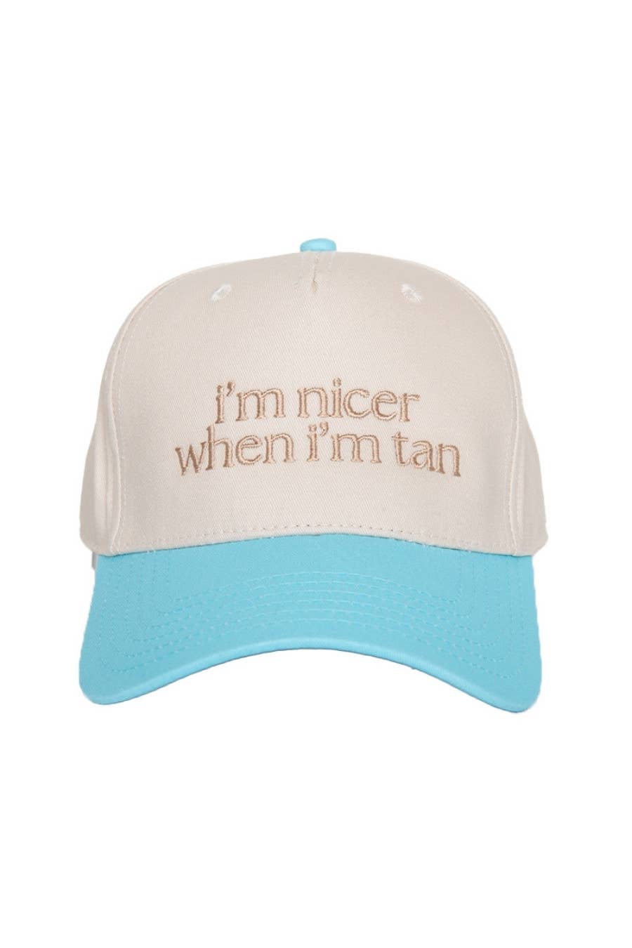 I'm Nicer When I'm Tan Two-Toned Vintage Hats