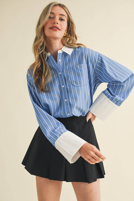 THE ELLA BUTTON DOWN TOP