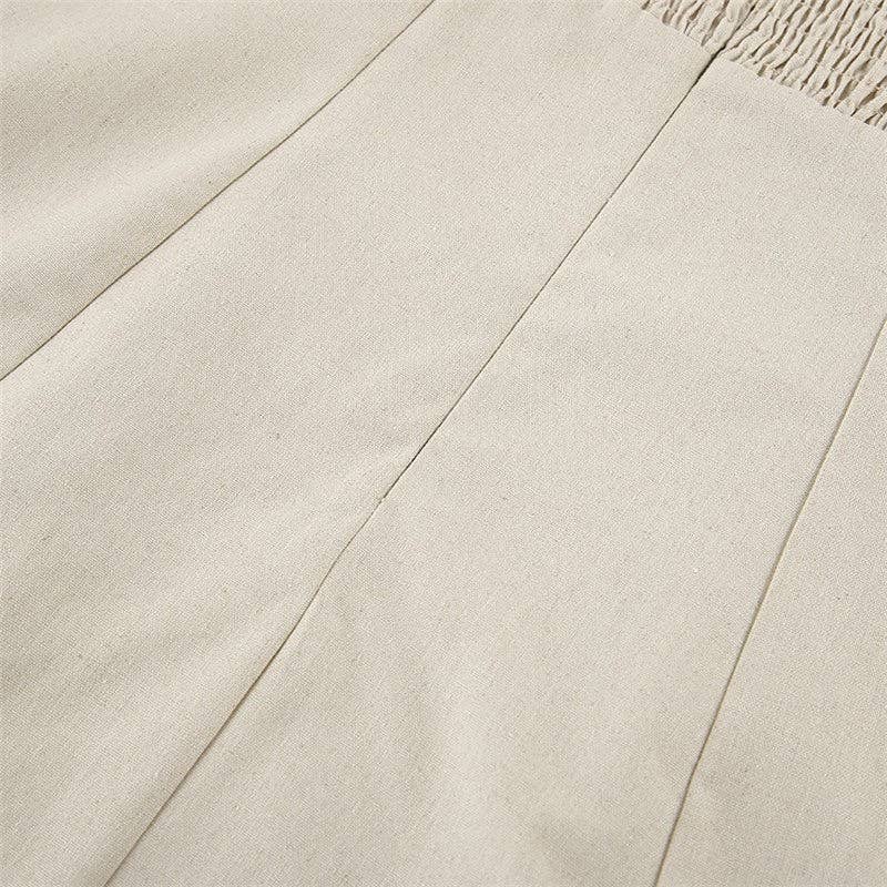 Solid Color Strapless Backless Maxi Dress