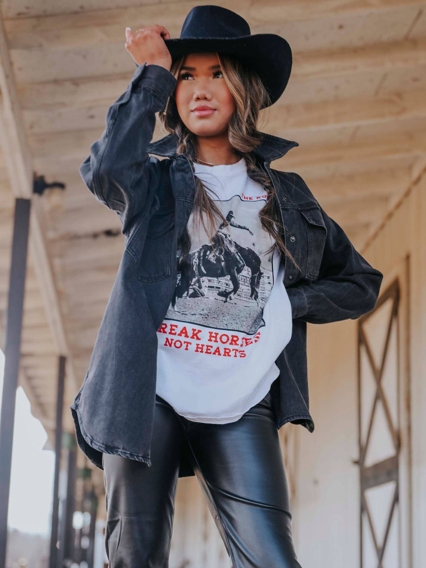Break Horses Not Hearts Graphic Tee