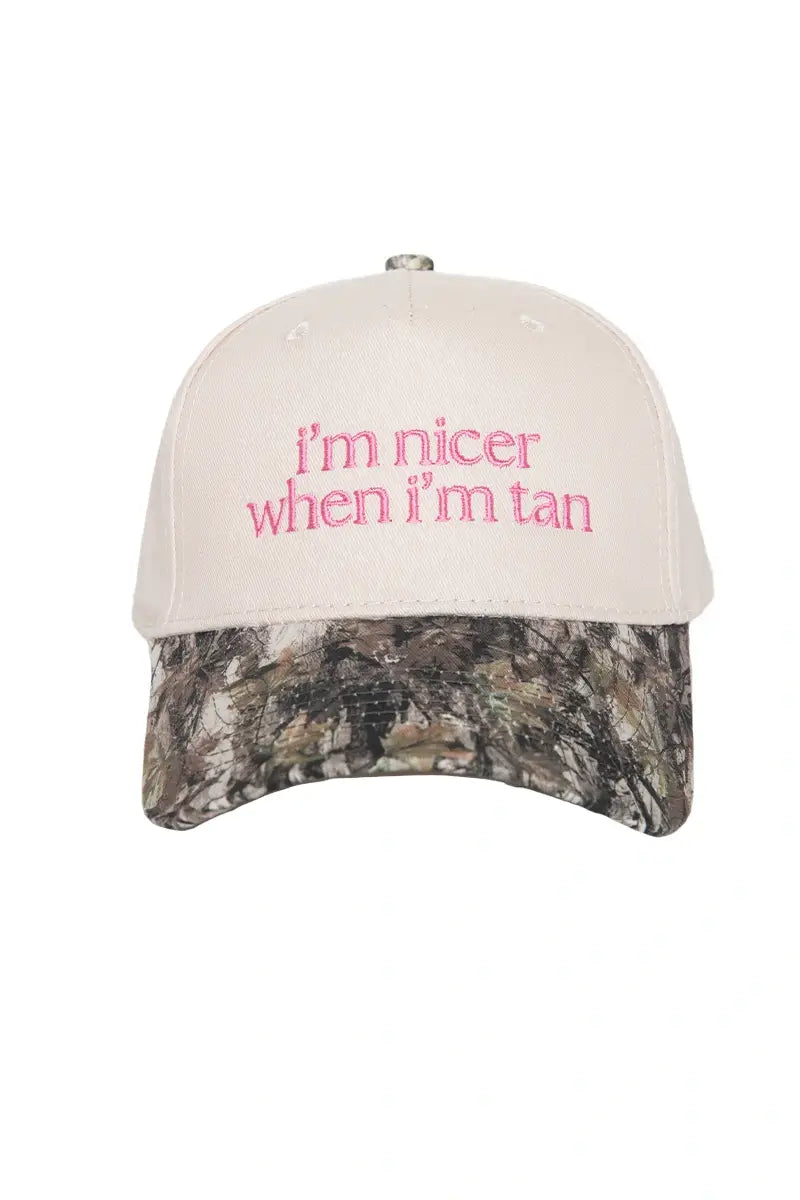I'm Nicer When I'm Tan Two-Toned Vintage Hats