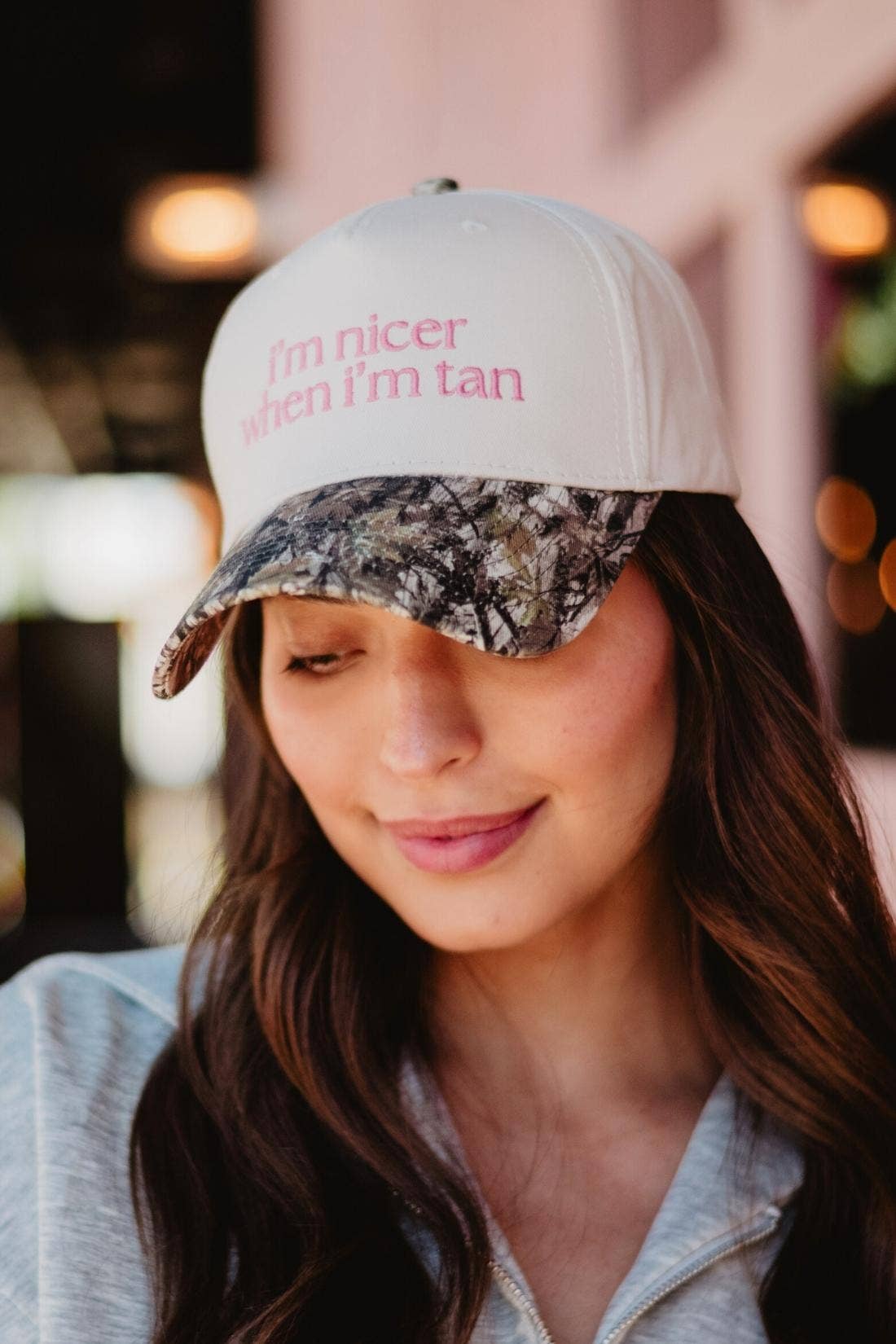 I'm Nicer When I'm Tan Two-Toned Vintage Hats