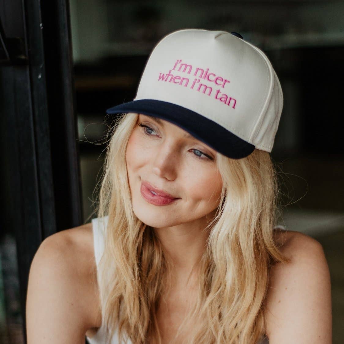I'm Nicer When I'm Tan Two-Toned Vintage Hats