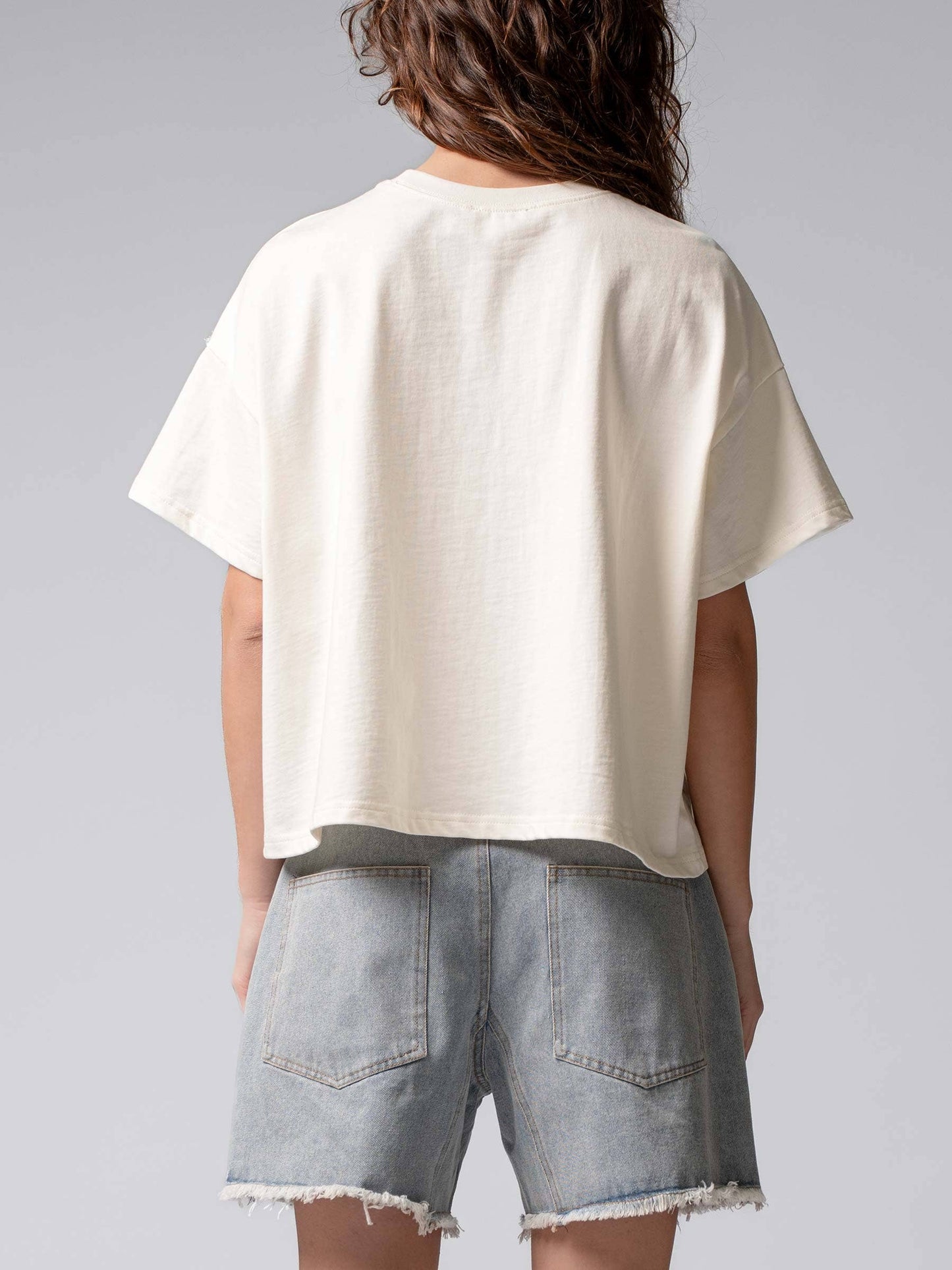 Distressed Denim Star Tee