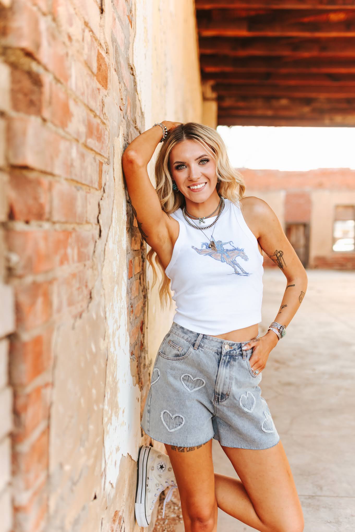 Buckin' Horse Cropped Tank