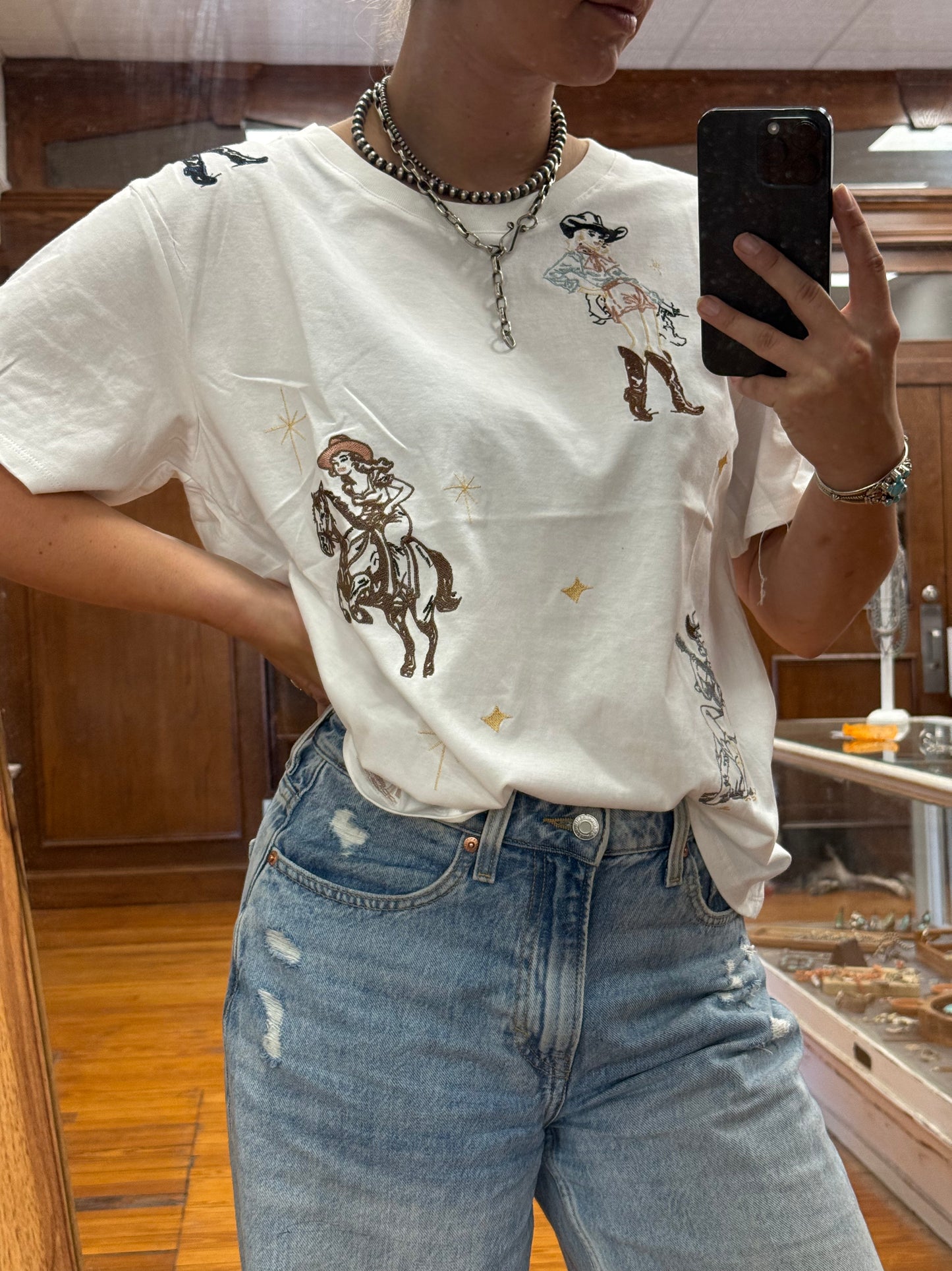 THE BLAIRE EMBROIDERED TEE