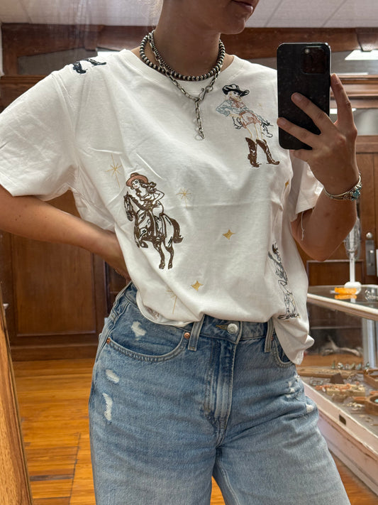 THE BLAIRE EMBROIDERED TEE