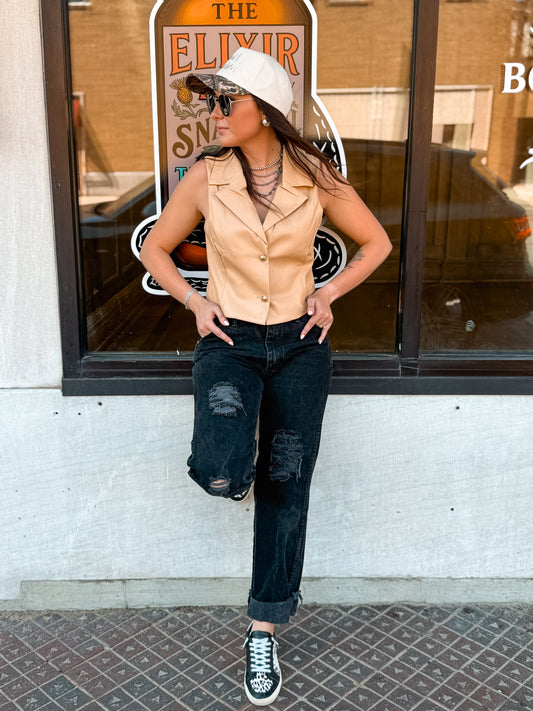 The Bandit Leather Vest