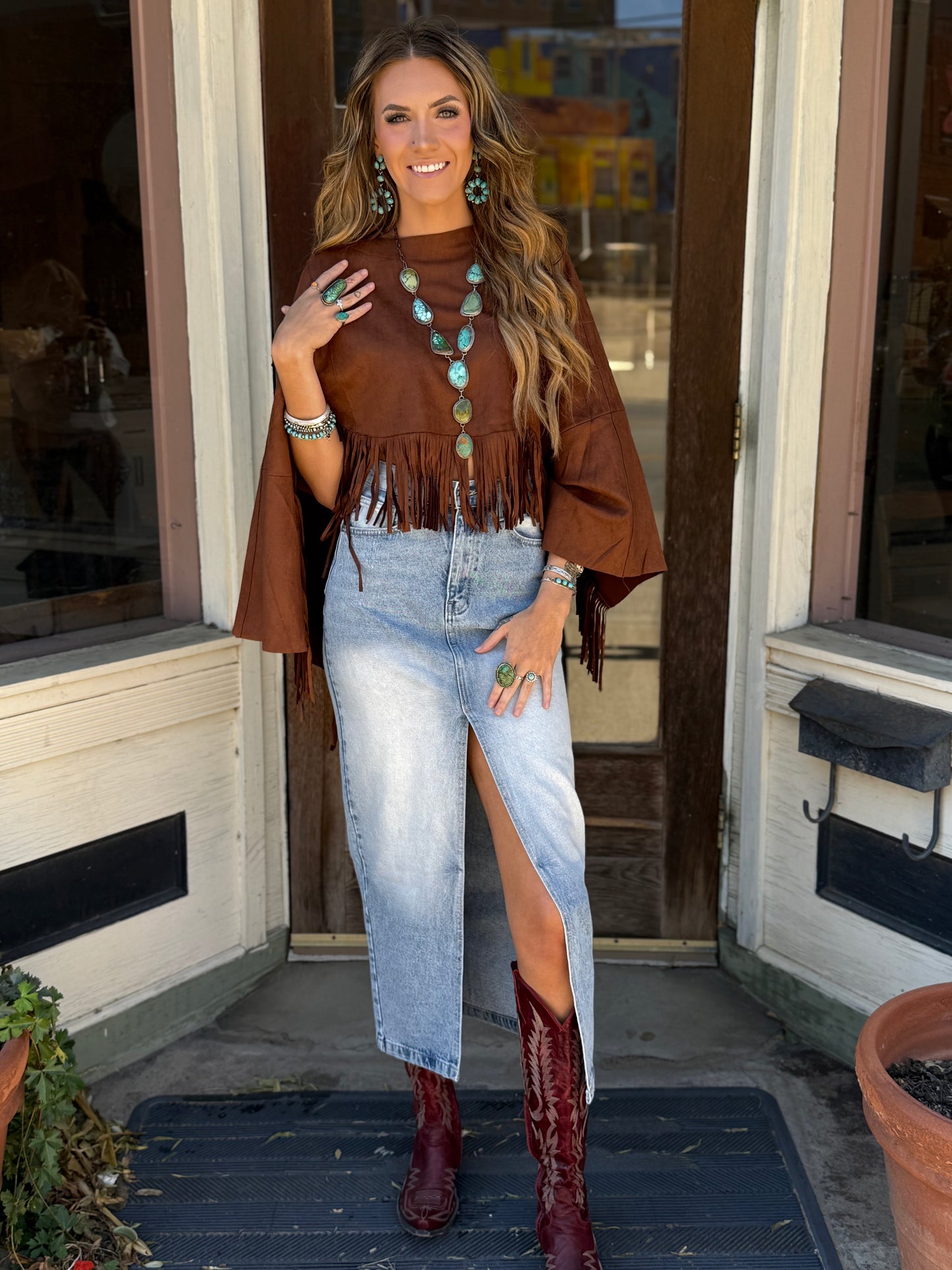 THE MARLEY FRINGE PONCHO