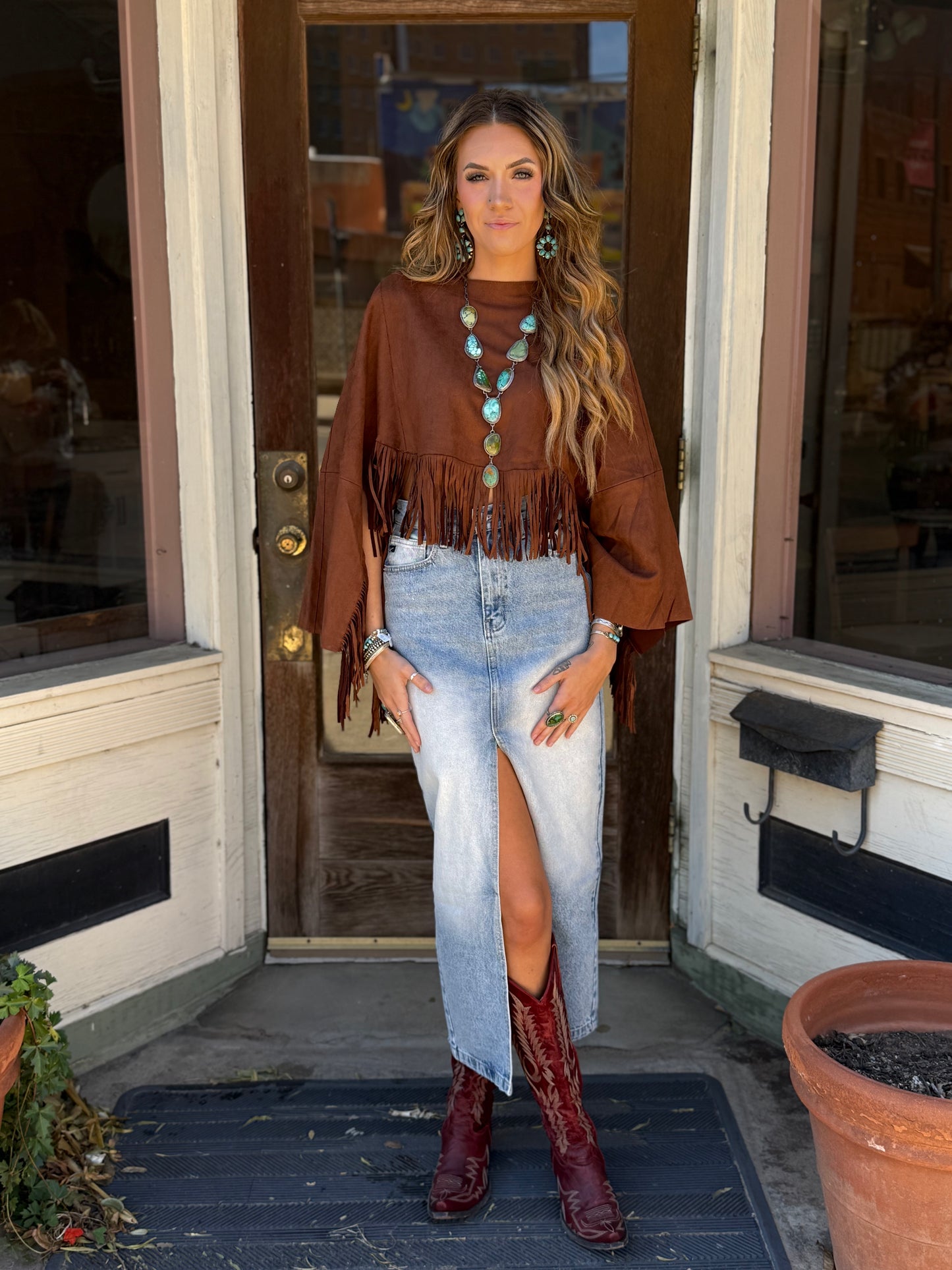 THE MARLEY FRINGE PONCHO