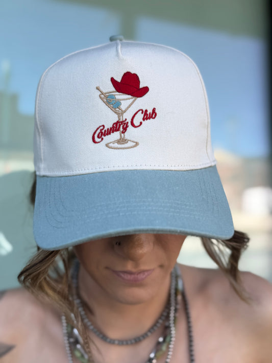 COUNTRY CLUB MARTINI TRUCKER HAT
