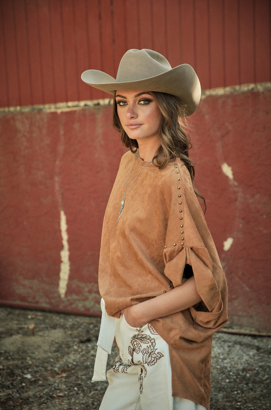 THE AMBRY STUDDED BLOUSE