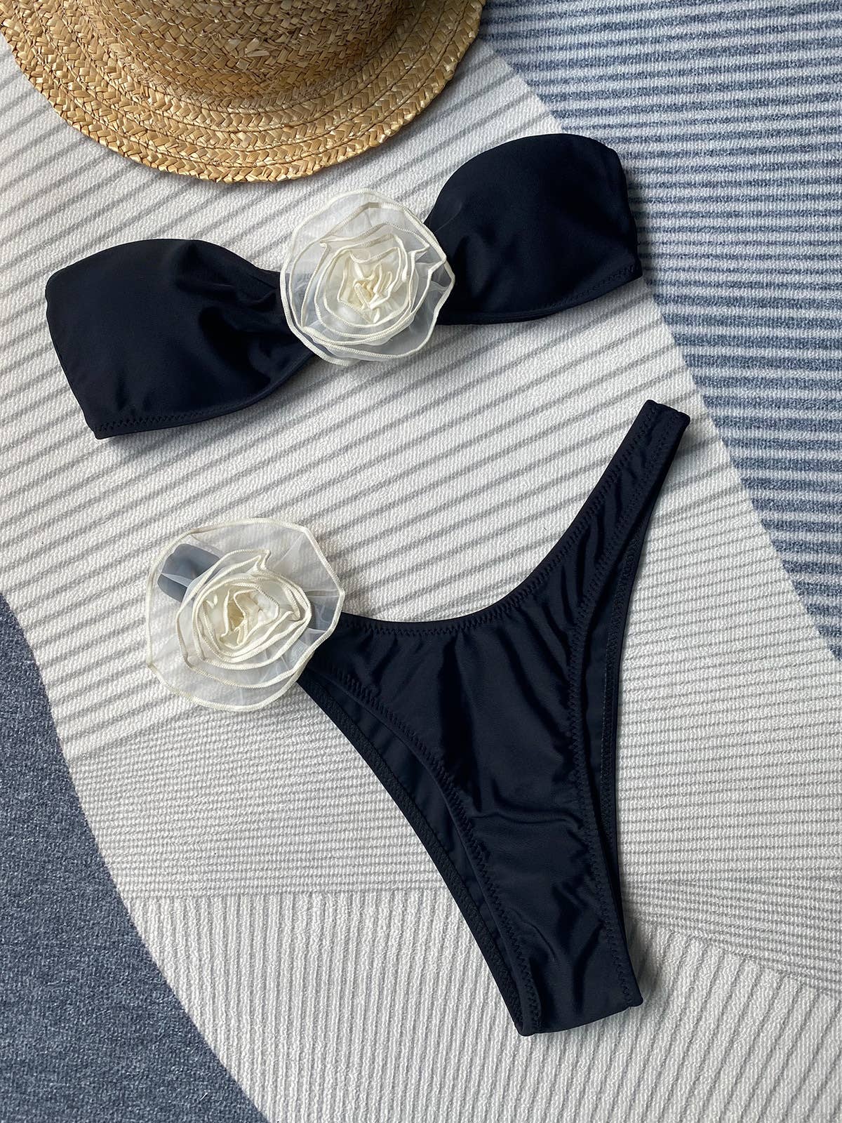 Cubic Floral Swimsuit