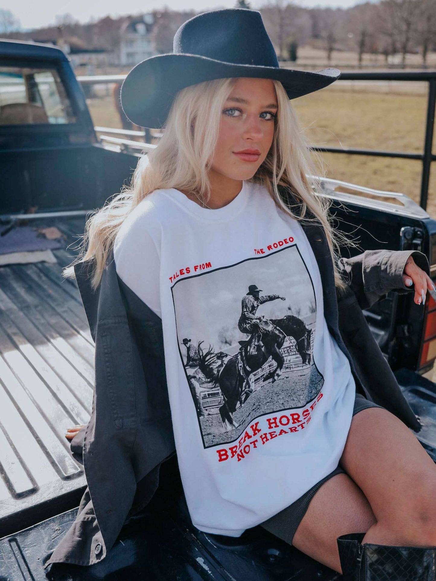 Break Horses Not Hearts Graphic Tee